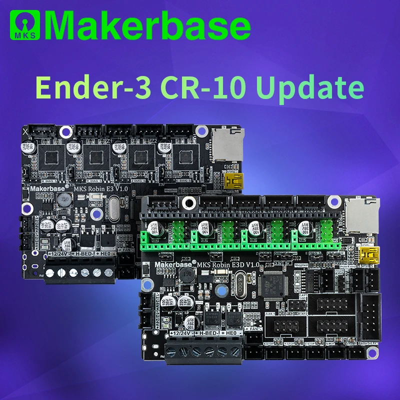 

Makerbase MKS Robin E3 E3D 32Bit Control Board 3D Printer parts with tmc2209 Uart mode driver For Creality Ender 3 CR-10