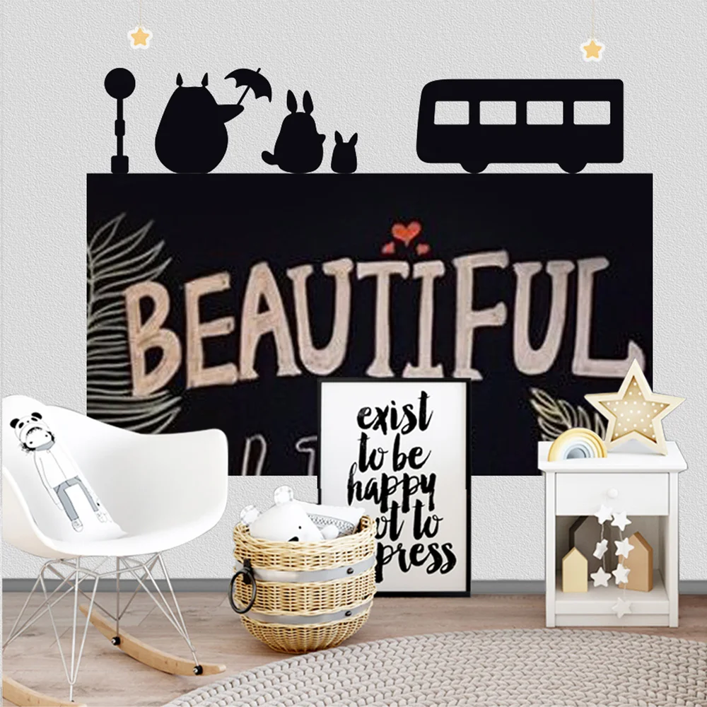 

120x85cm Creative ChalkBoard Blackboard Wall Sticker Removable Kids Writing Painting Learning Message Board Home Decor Wallpaper