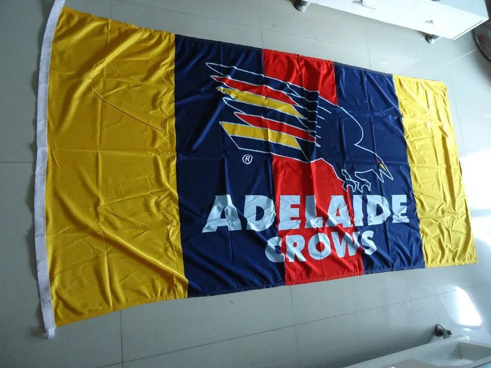 3ft x 5ft 3 x5ft Adelaide kraaien логотип vlag, kraaien логотип баннер, Печать баннер, флаг из полиэстера Размеры 150*90 см