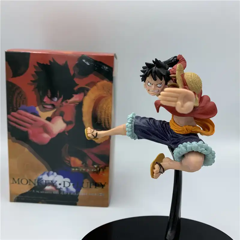 アニメone Pieceモンキー D ルフィ赤マントpvcアクションフィギュアopルフィ究極王版 グッズモデル18センチメートル Null Aliexpress