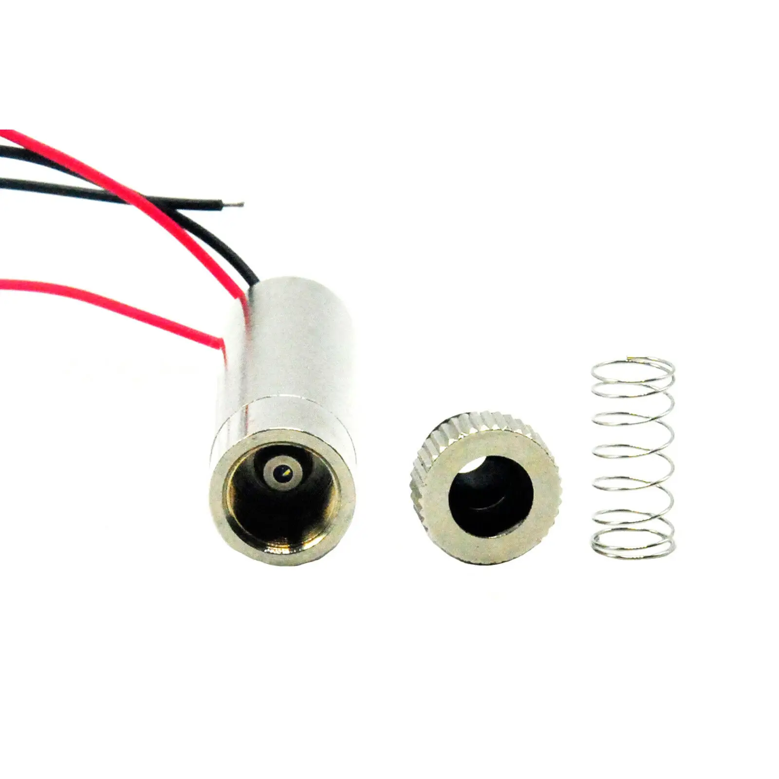 포커서블 크로스 레드 레이저 다이오드 모듈, 드라이버 인 포함, 50mW, 650nm, 660nm, 12x35m, 3V-5V