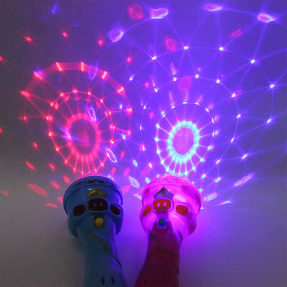 Забавное освещение беспроводная модель микрофона Подарок Музыка Караоке Милая Мини игрушка высокое качество интересный синий розовый PH