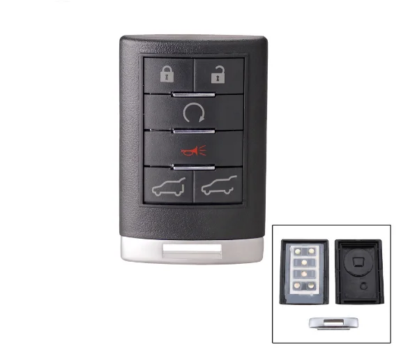 Замена SPCFOR для 2007- Cadillac для Escalade ESV EXT для дистанционного брелока 6 кнопок чехол