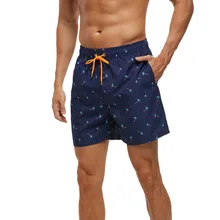 Пляжные шорты для серфинга, мужские плавки, быстросохнущие мужские цветные шорты, мужские спортивные шорты с цветочным принтом для серфинга