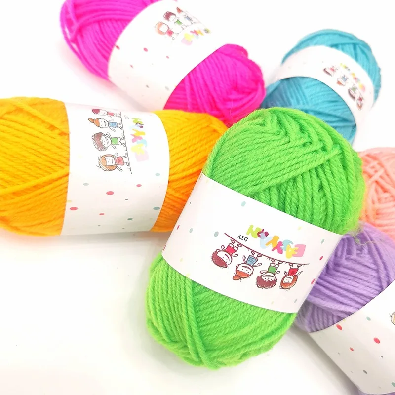 12pcs/set Hot Sale Multi Color Cotton Silk Knitting Yarn Soft Warm