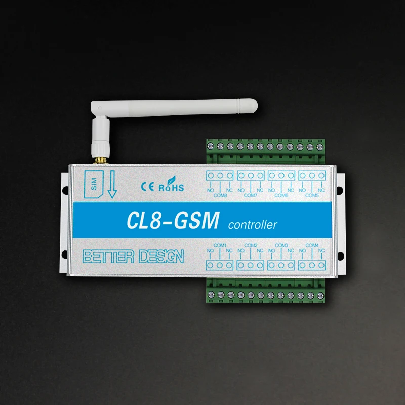GSM 8 Way Relay Controller Smart Home Power Switch SMS Call Remote Control Light Gate Opener Electronic Lock Server Pump GSM 8 Way Relay Controller Smart Home Power Switch SMS Call Remote Control Light Gate Opener Electronic Lock Server Pump