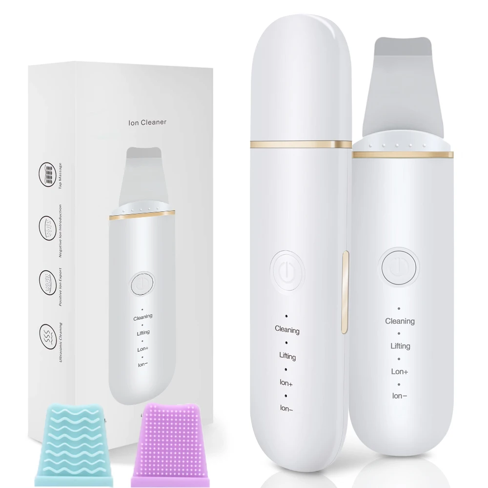 Ультразвуковой скребок для кожи аппарат глубокой чистки лица с вибрирующими