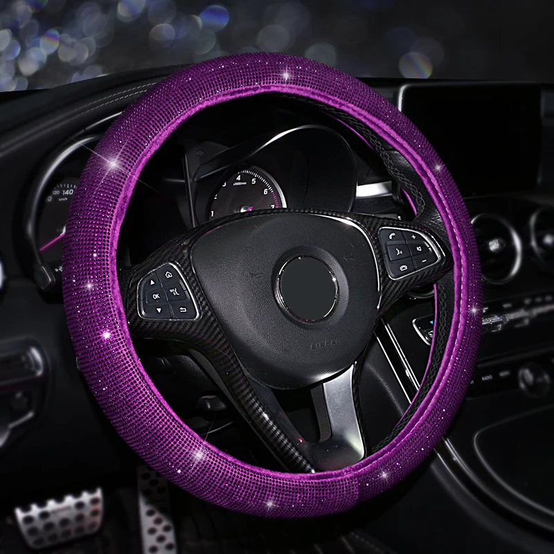 Pink Crystal Steering Wheel Covers Women Girls Car Decoration Interior  Accessories Rhinestone Ashtray Crystal Diamond Tissue Box - Ornaments -  AliExpress