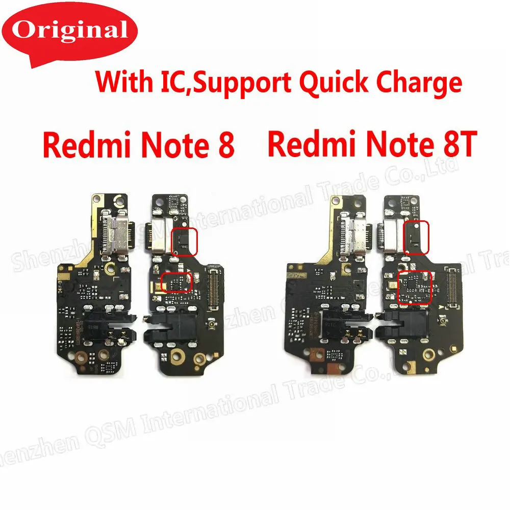 Оригинал для Xiaomi Redmi Note 8 8T Pro микрофон USB зарядный порт плата гибкий кабель