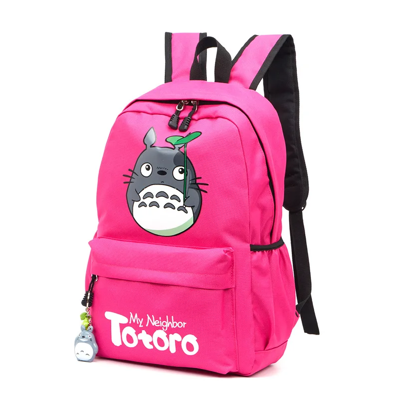 Anime Totoro Printed Canvas Backpack