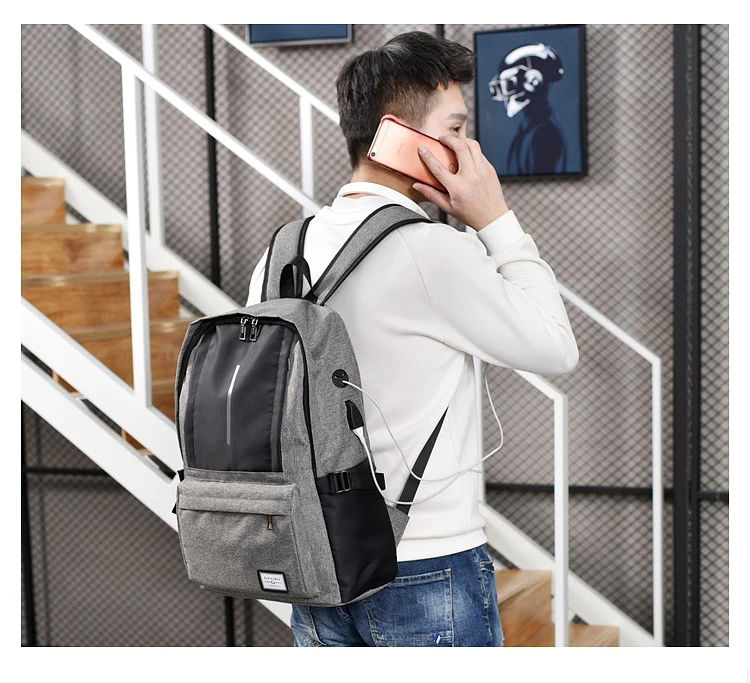 New USB Charging Backpack Men Women Multi-functional Travel Business 15.6 Inch Laptop Backpacks School Bags For Teenagers Unisex
