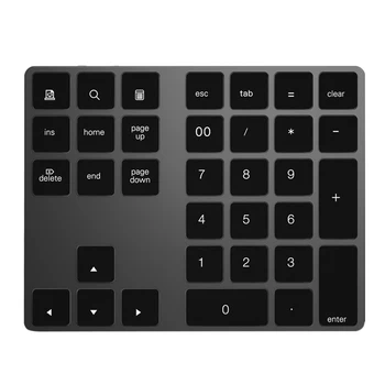 

1pc Keyboard 34 Keys Portable Durable Practical Mini Numeric Keyboard Accessory Wireless Keyboard for Notebook