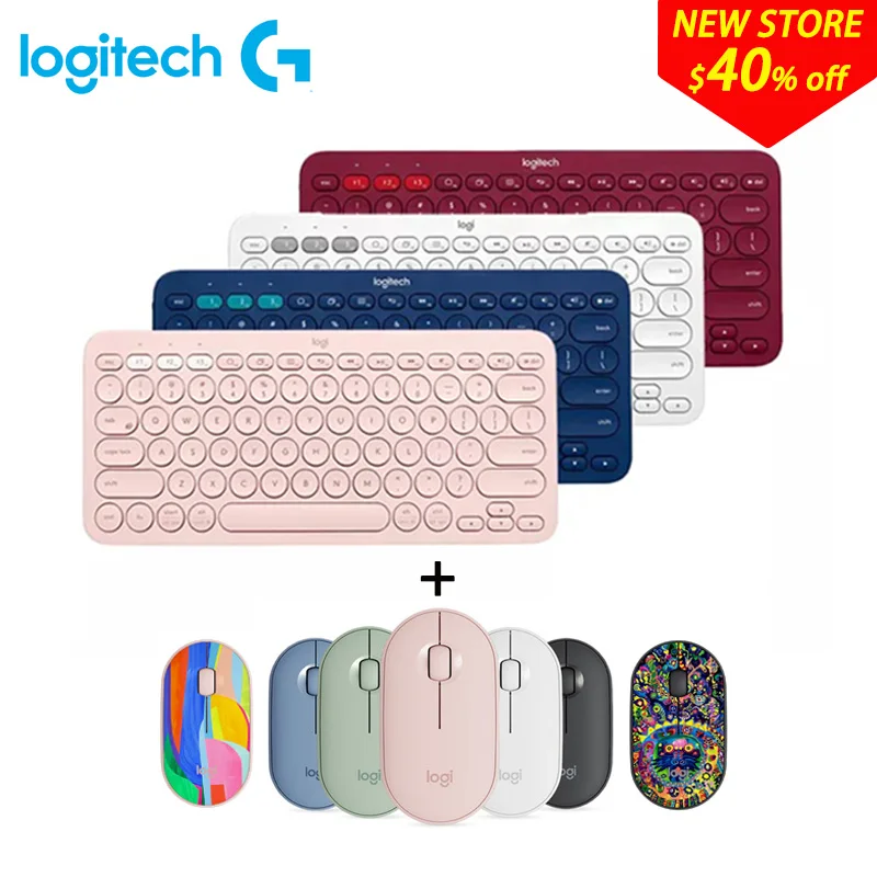 Клавиатура Logitech K380 Беспроводная игровая многофункциональная Bluetooth мини мышь для