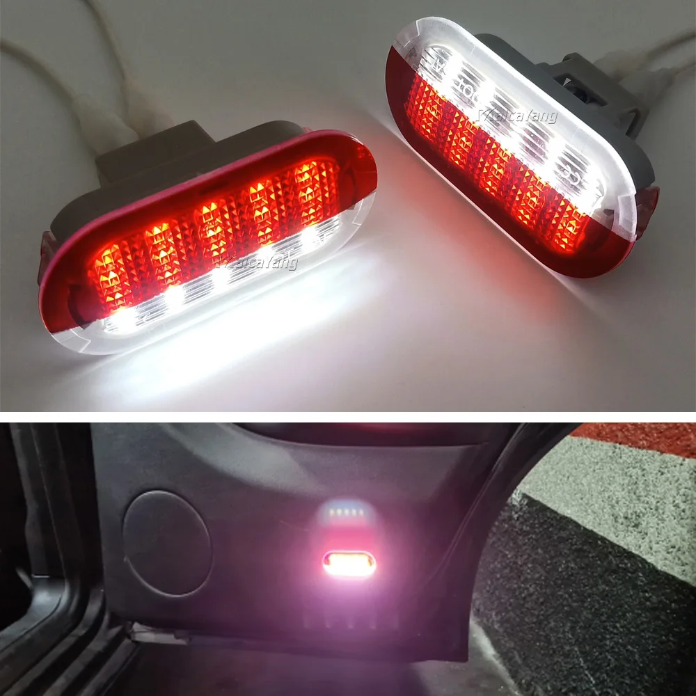 Lampe D'avertissement Pour Porte Intérieure De Voiture, 2 Pièces, Pour