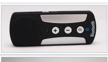 

Handsfree Bluetooth In-car ABS sun visor with car charger For Smartphones MP3 Music Player black