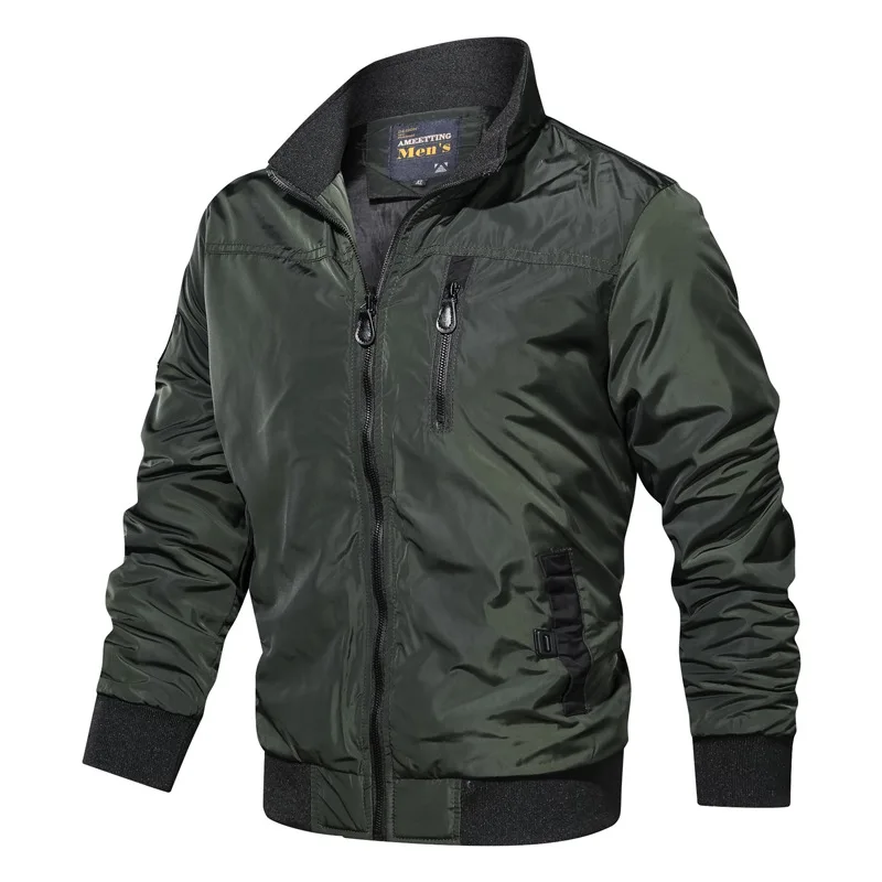 Billige Neue Herren Jacken 2020 Frühling Herbst Military Mäntel Mode Armee Casual Oberbekleidung Männlichen Bomber Jacke Männer Mäntel Marke Kleidung