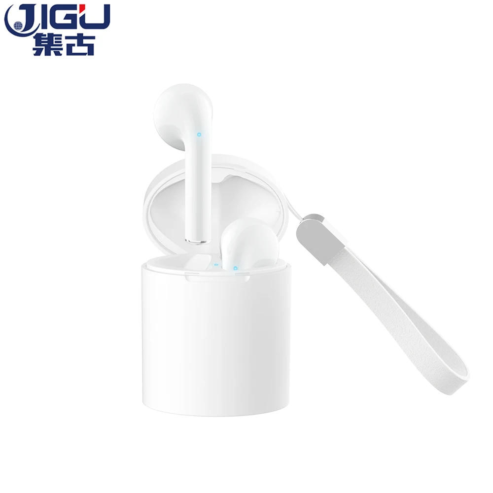 JIGU X10 2nd с Зарядка чехол Наушники Bluetooth для iPhone 11 X XR плюс с bluetooth v5.0 для xiaomi huawei - Цвет: Белый