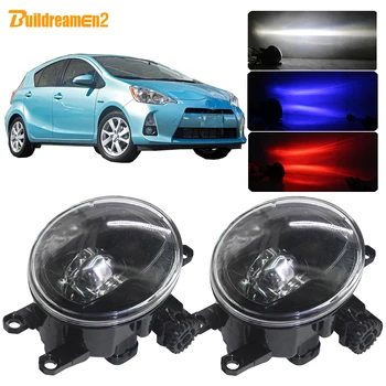 

Buildreamen2 For Toyota Prius Plus C V 2011 2012 2013 2014 2015 Car H11 LED Lamp Front Fog Light Kit Devil Eye DRL 4000LM 12V