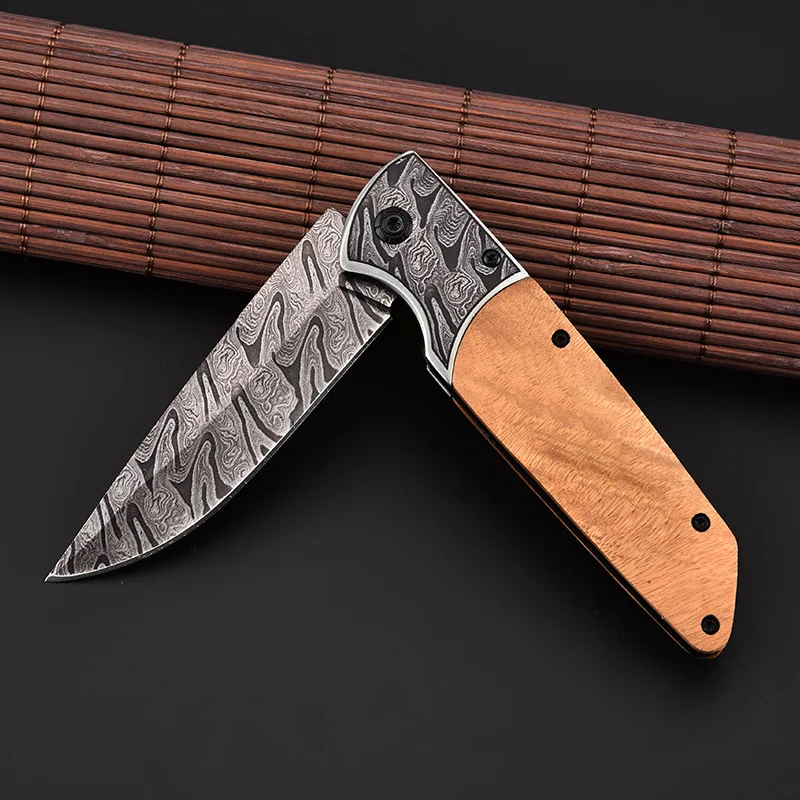 8,6 ''складной нож охотничий нож карманный нож для выживания кемпинга портативный Открытый Нож Тактический горячий дамасский охотничий инструмент EDC