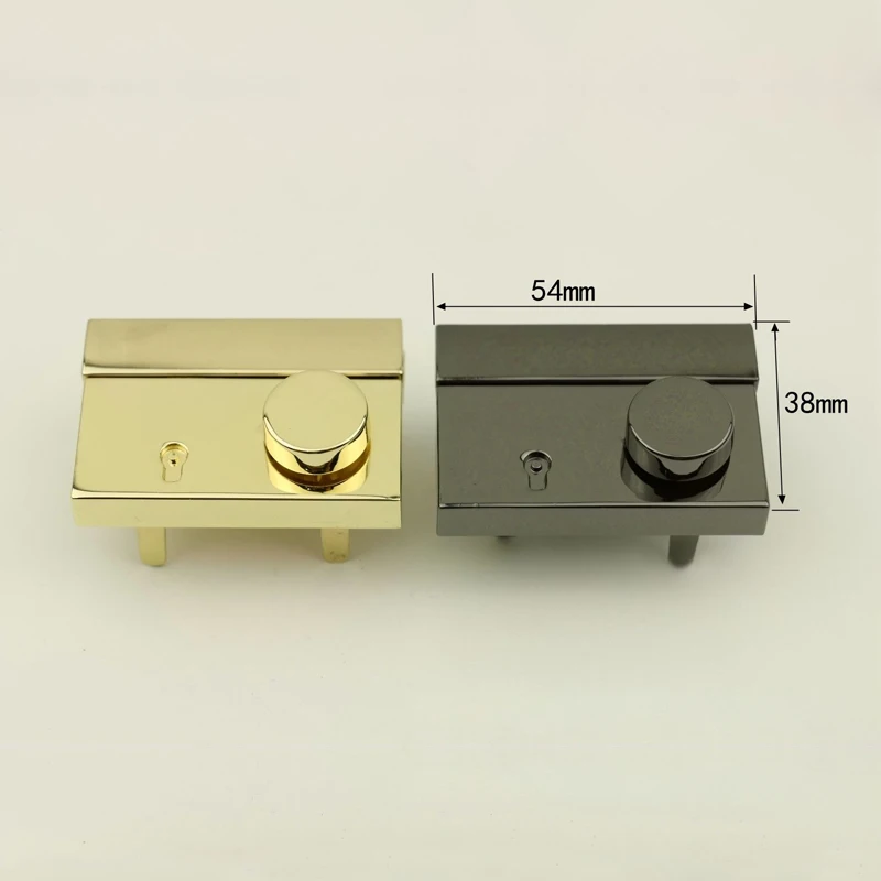 

10 Pieces High-end thickened organ lock bag snap lock leather handbag hardware accessories light gold mortise lock