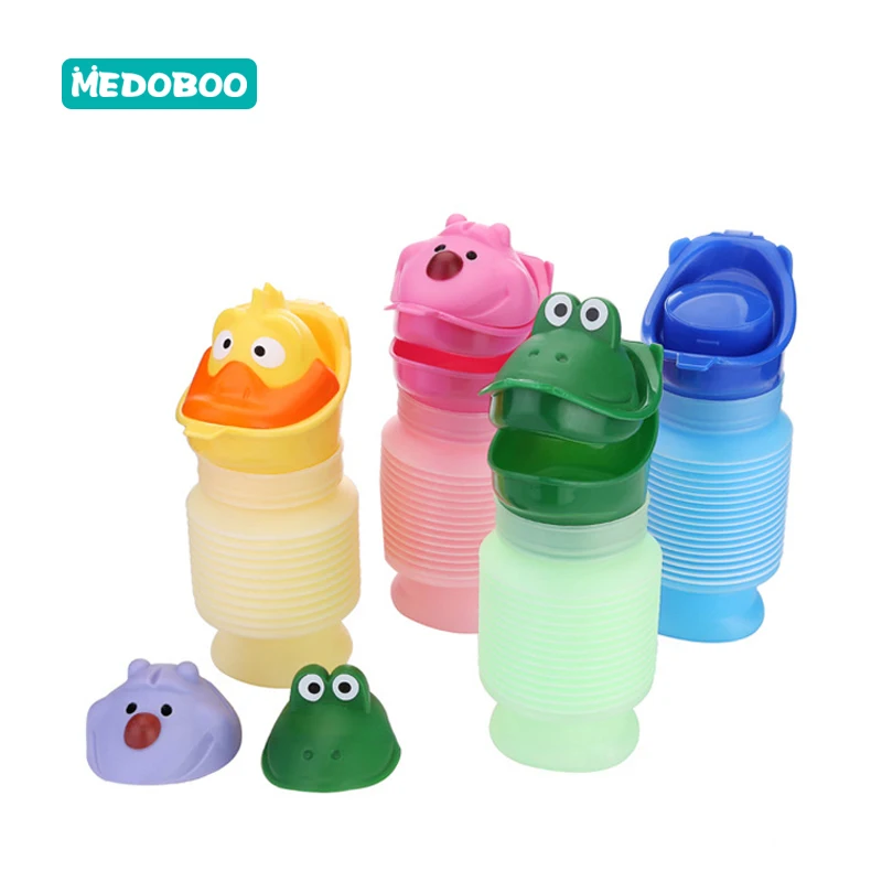 

Medoboo Portable Children Travel Potty Road Urinal Pot Cartoon Reusable Foldable Children's Urine Throne Kids Toilet for Adults