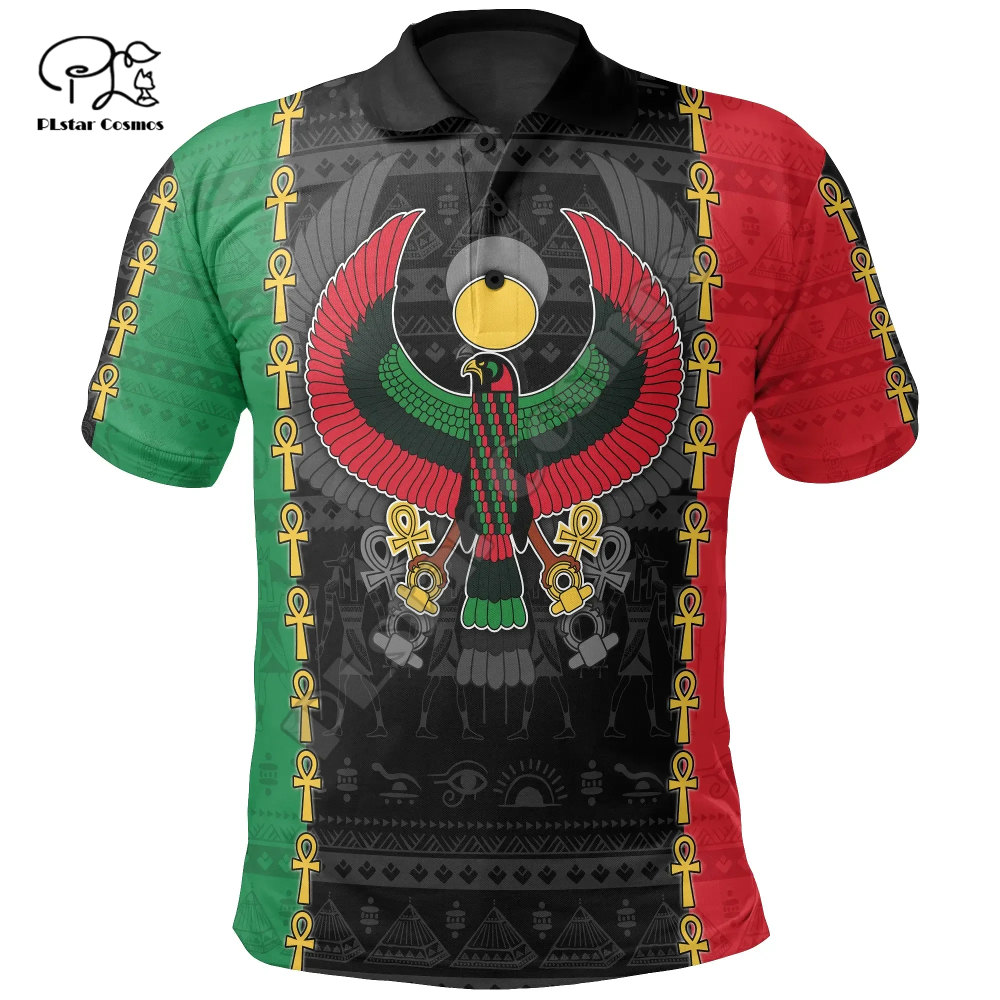 Plstar Cosmosアフリカ国 女性と男性のための 神秘的な古代のジプトヌビス レトロな3dprint 半袖 A1 Polo Aliexpress