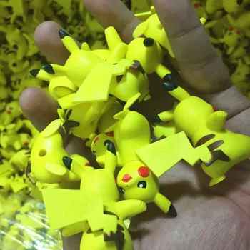 

100pcs/Lot Anime Pokemon Action Figures Monster Model Pikachu Sun&Moon Animals Christmas Birtaday Gift Baby Toys For Boys