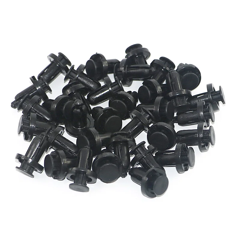 Заклепки черные пластиковые диаметр 10 мм 100 шт.|fender liner|car bumper clipsfastener rivet |
