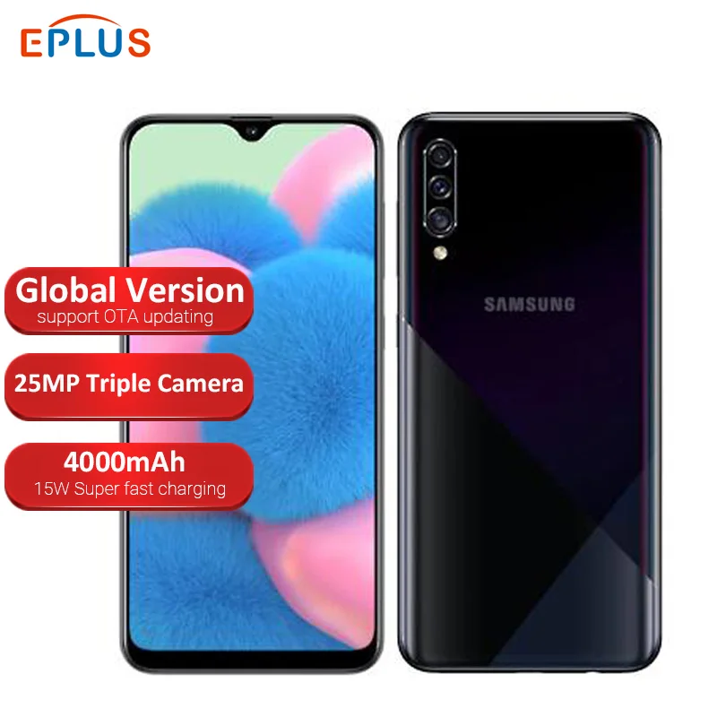 Глобальная версия samsung Galaxy A30s A307FN/DS мобильный телефон с двумя sim-картами 4 Гб ОЗУ 64 Гб ПЗУ 6," тройная задняя камера 4000 мАч смартфон