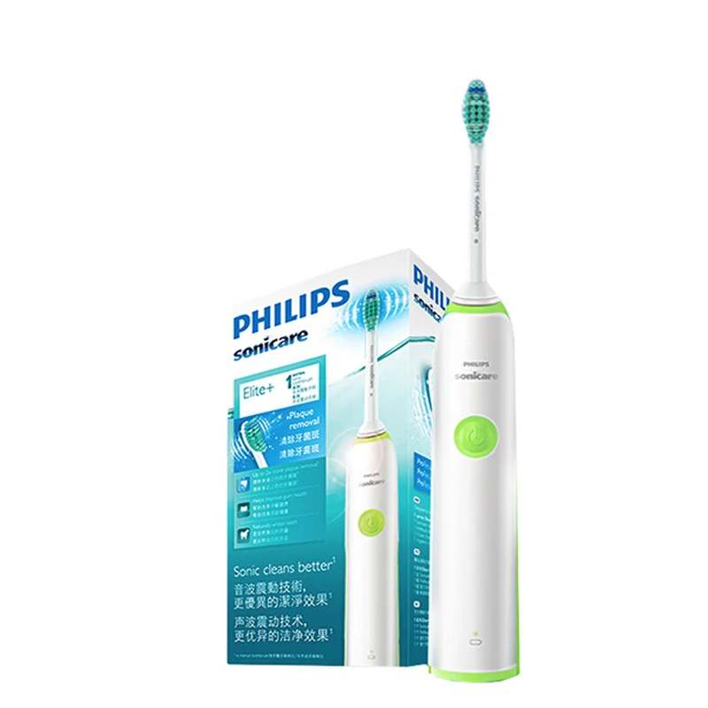 Philips Hx3216 Sonicare Electric Toothbrush With Easy Click On Brush Heads And Light Shows Battery Status For Aduls Rechargeable Electric Toothbrushes Aliexpress