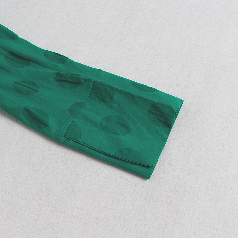 Корейский стиль, рубашка в горошек для женщин, о-образный вырез, рукав-фонарик, повседневная женская блузка, осень, модная новая одежда X636