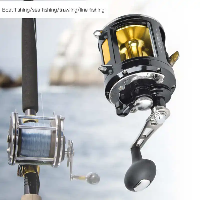 TR12000 Trolling Drum Reel Casting Sea Fishing Reel Fishing Line Reel Metal  Sea Fishing Wheel Fishing Accessories