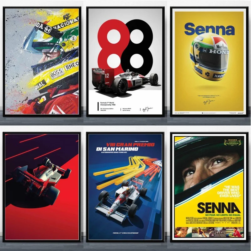 Ayrton Senna Limited Edition Print. Ayrton Senna Wall Art, Formula 1