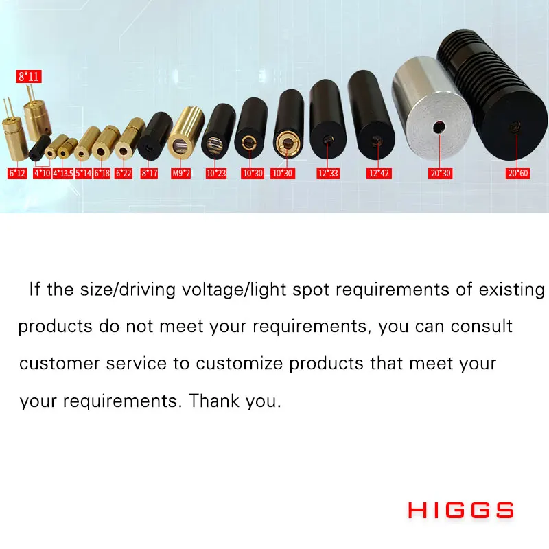 High quality 650nm 5mw red dot laser module low power laser sight pointer PM2.5 Laser Head for Air Detection Customizable size