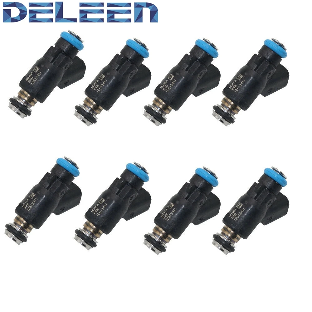 Deleen 8x High Impedance Fuel Injector 12613411 / Fj1061 For C Hevrolet