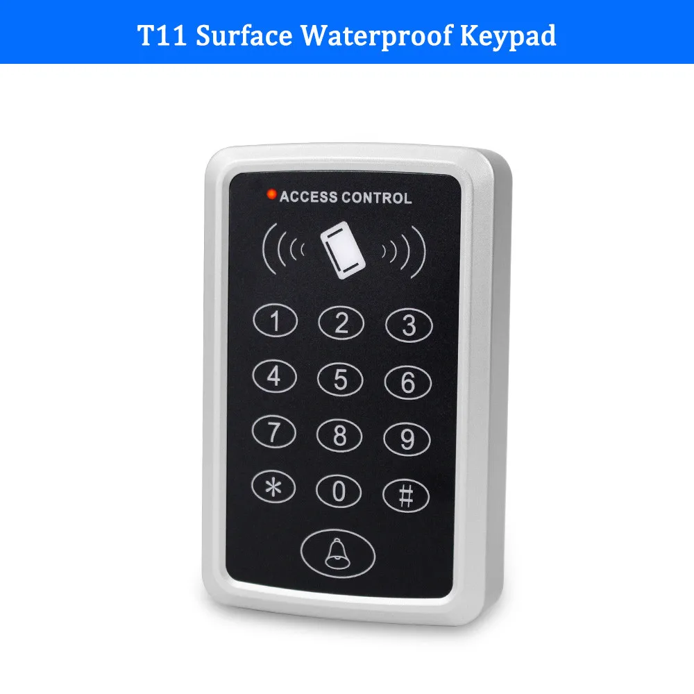 T11 OBO Hands RFID Клавиатура контроля доступа 125 кГц Бесконтактный доступ Управление Лер открывалка двери для системы безопасности входа с биркой ключа EM ID - Цвет: T11