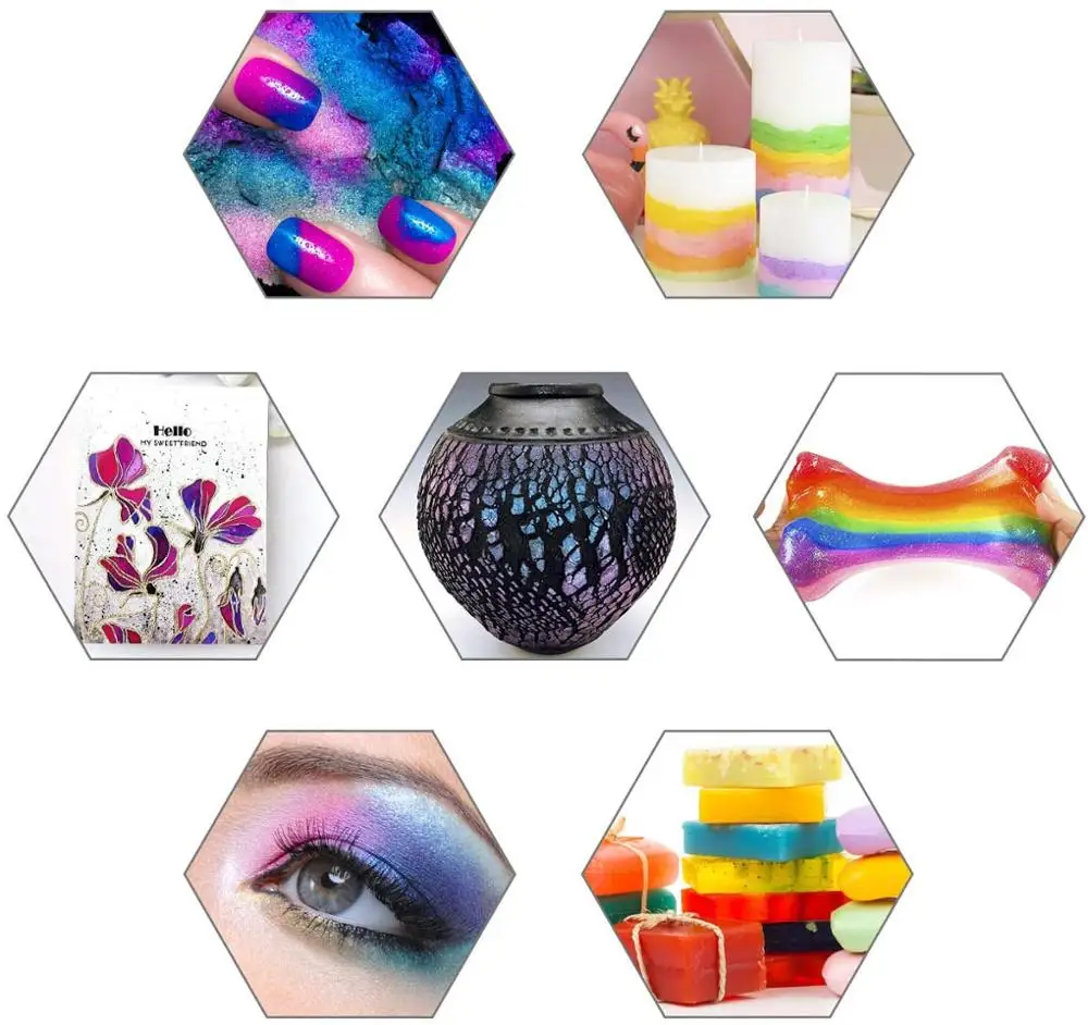 500g Pearl Powder for make up lip gloss Mica Pigment Colorants Resin Dye for Jewelry Making Art Tool Art Supplies mica powder fluorescent pigment luminous pigment color shift pigment powder reflective powder automotive paint pigment powder