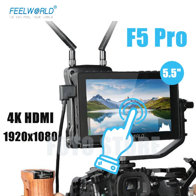 FEELWORLD F5 Pro V2 5 дюймов на цифровой зеркальной камере полевой монитор 3D LUT сенсорный