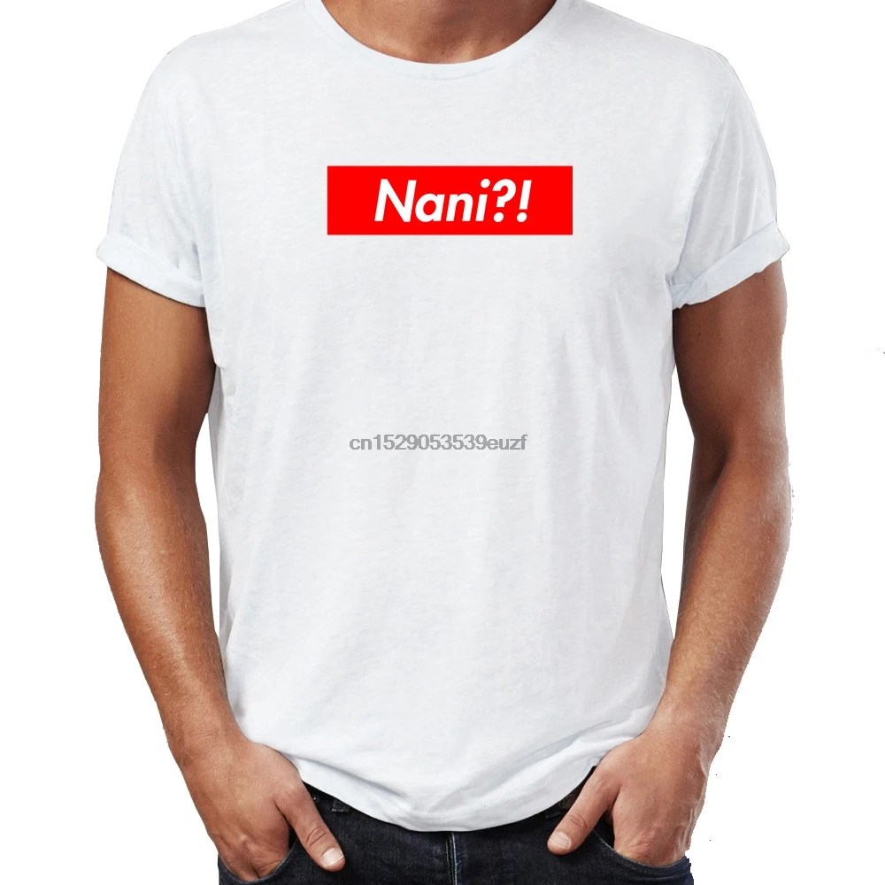 Men T Shirt Japanese Nani The F Anime Awesome Artwork Printed Tee Short Sleeve Free Shipping cheap wholesale | Мужская одежда