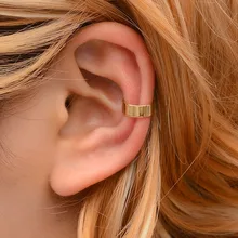 Новые винтажные простые U образные серьги клипсы Modyle модные в