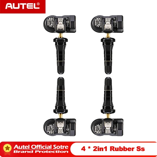 4 X 2in1 rubber ss Новые autel MaxiTPMS PAD TPMS сенсор Программирование аксессуар устройства и autel 2 в 1 mx-сенсор 433 МГц 315 МГц Универсальный программист - Цвет: 4 X 2in1 rubber ss