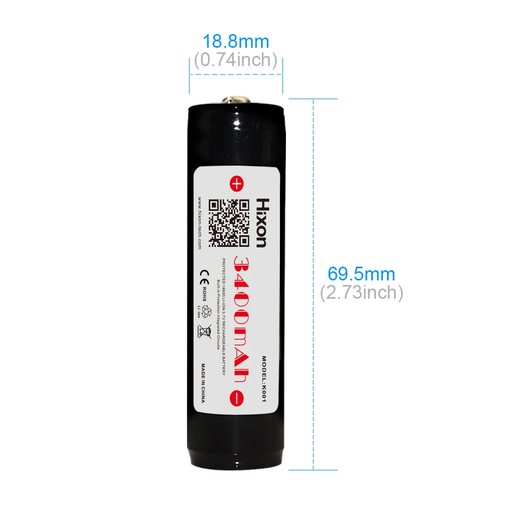 Для Olight M22 M3X S20 A02 NiteCore фонарики 18650 3400 мАч литий ионная защищенная аккумуляторная