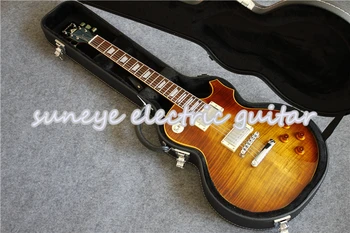 Suneye-Guitarra eléctrica estándar de caoba, Guitarra de mano izquierda, con funda para Guitarra