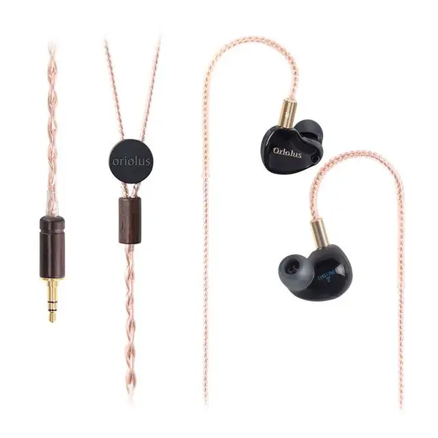 Наушники Oriolus Black Oriolus 1DD+ 3BA Demark Sonion BA Driver+ 10 мм заказной Динамический драйвер HiFi IEM музыкальный монитор наушники-вкладыши - Цвет: Черный