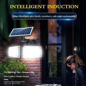 

Outdoor Wall Lamp Solar LED Light Human Body Induction Light 42 LEDS Rotatable Household Courtyard Waterproof Solar Street Light