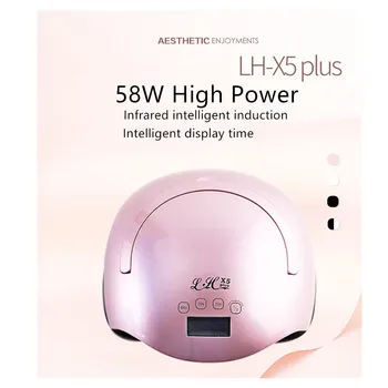 

58W Nail Lamp Infrared intelligent induction 36 LED/UV Double light source lamp beads Intelligent display time