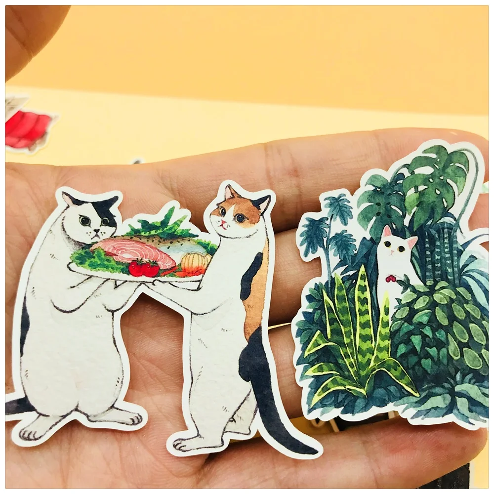 26 шт./упак. Винтаж с милым рисунком кота мечта Стикеры DIY ремесло Скрапбукинг альбом журнал хлама Happy planner декоративные Стикеры s