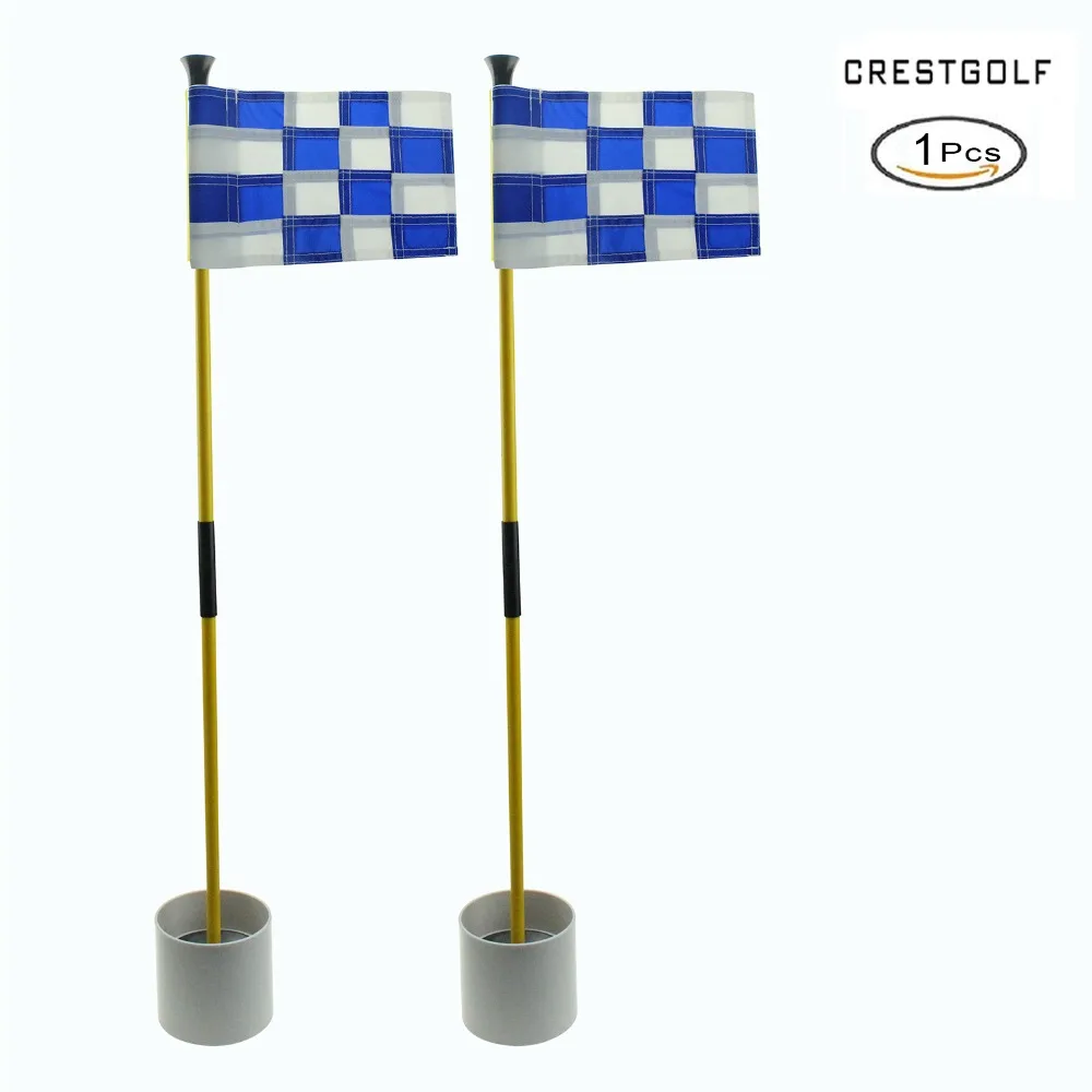 CRESTGOLF отверстие для гольфа полюс Кубок флаг палка для во дворе практика съемный портативный гольф положить зеленый флагстик 1 комплект
