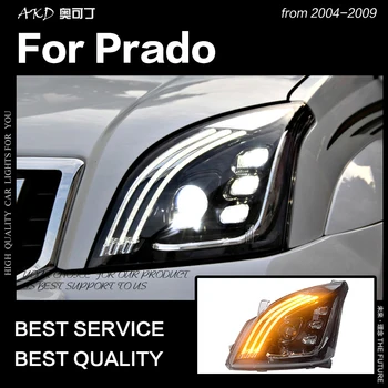 

AKD Car Styling for Toyota Prado Headlight 2004-2009 LC2700 LED Headlight DRL Head Lamp LED High Low Beam Accessories