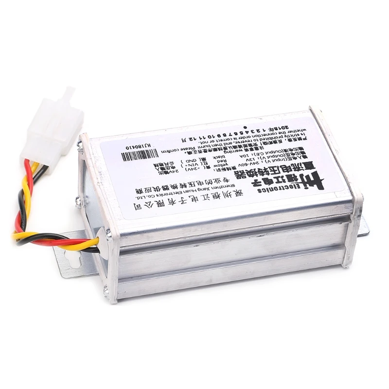 DC 24 V-60 V To 12V 10A 120W адаптер конвертер трансформатор для электрического велосипеда